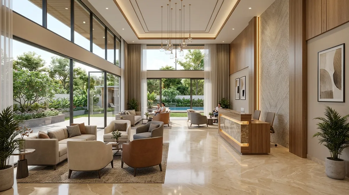 Clubhouse visual of Habulus Tranquil with lounge and shared lifestyle spaces Clubhouse visual of Habulus Tranquil with lounge and shared lifestyle spaces